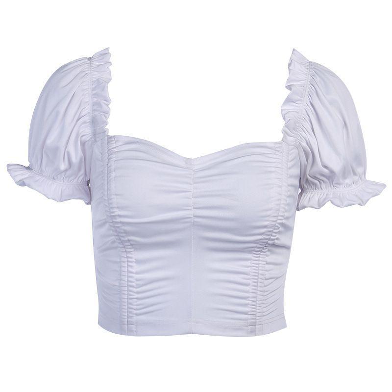 Puff-Sleeve Crop Top Product Image