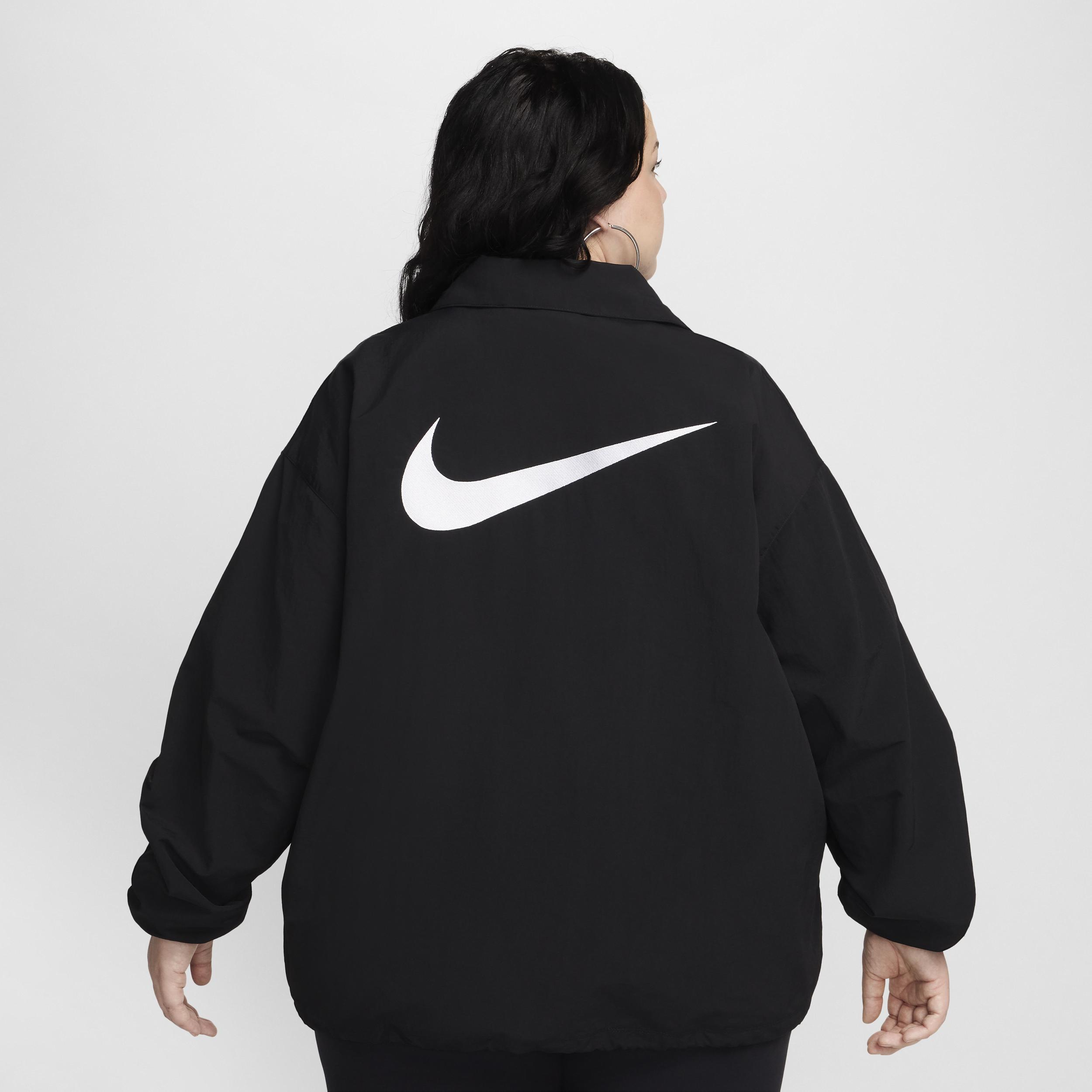 Womens Nike Sportswear Essential Oversized UV Woven Coaches Jacket (Plus Size) Product Image