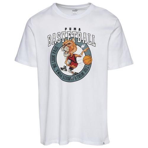 PUMA Mens PUMA Caricature Basketball Pass T-Shirt - Mens Product Image