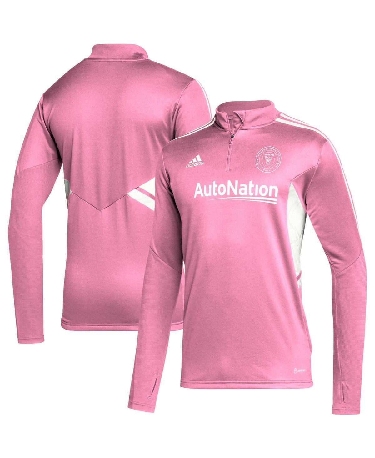 Mens adidas Pink Inter Miami CF Quarter-Zip AEROREADY Training Top Product Image