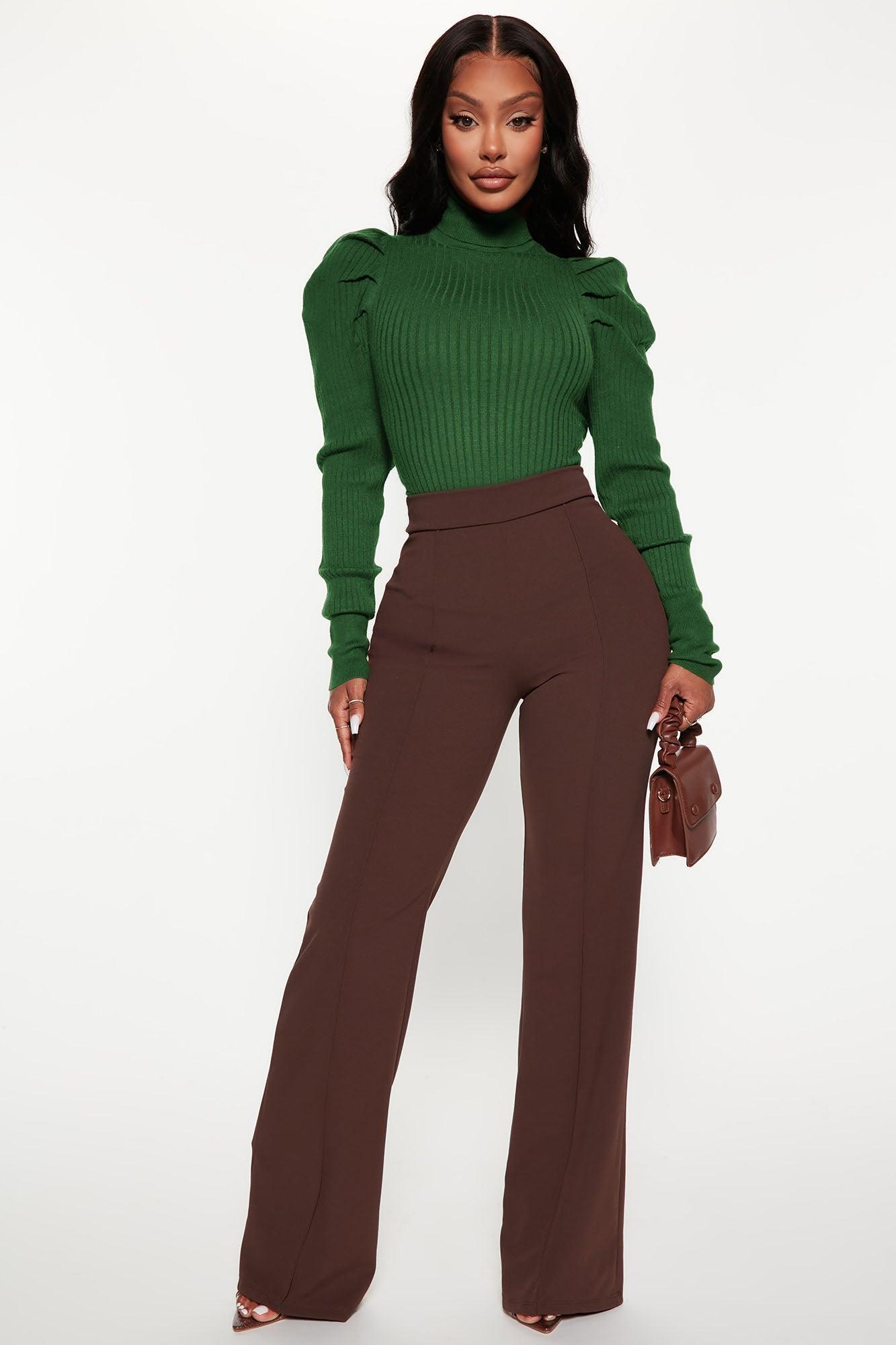 Get On With It Turtleneck Sweater - Hunter Product Image