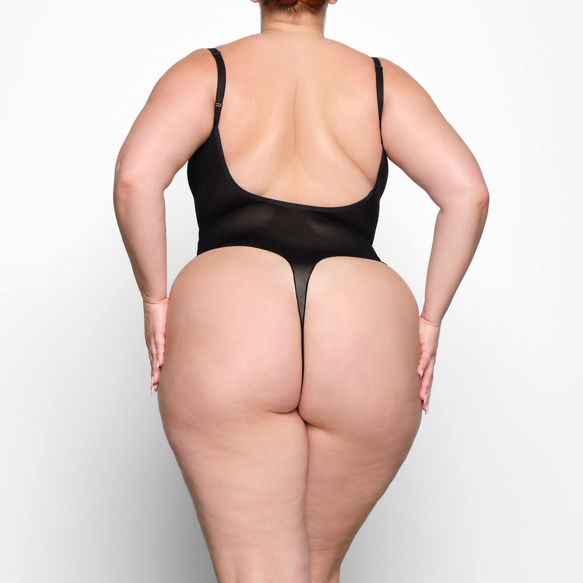 SHEER SCULPT THONG BODYSUIT | ONYX Product Image