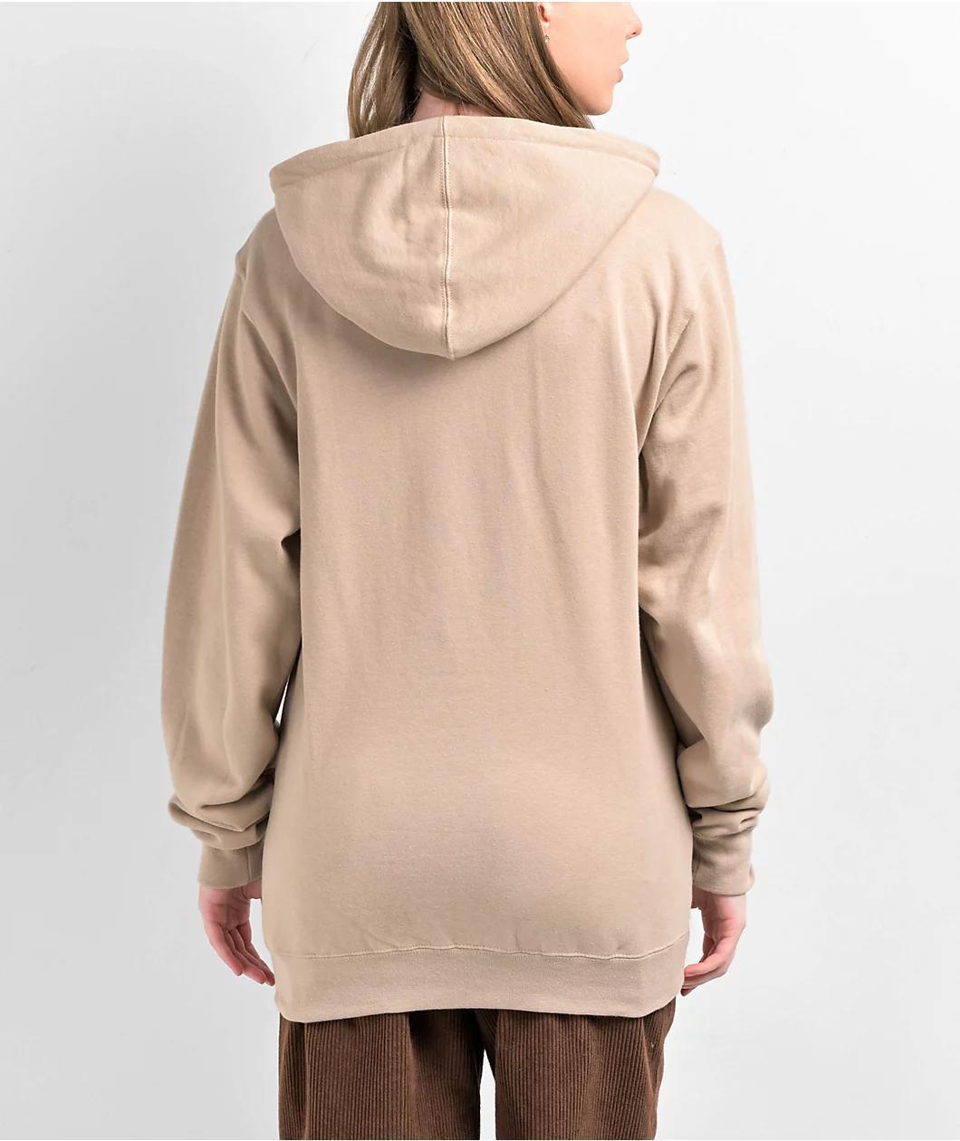 Schaf Don't Waste Time Beige Hoodie Product Image