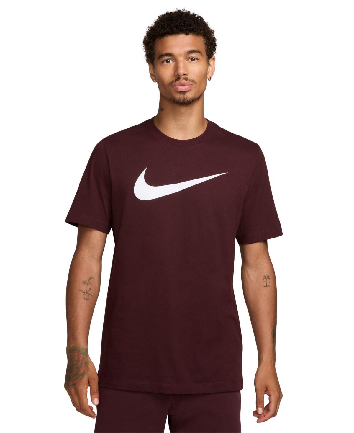 Mens Nike Icon Swoosh Tee Red Crush Product Image