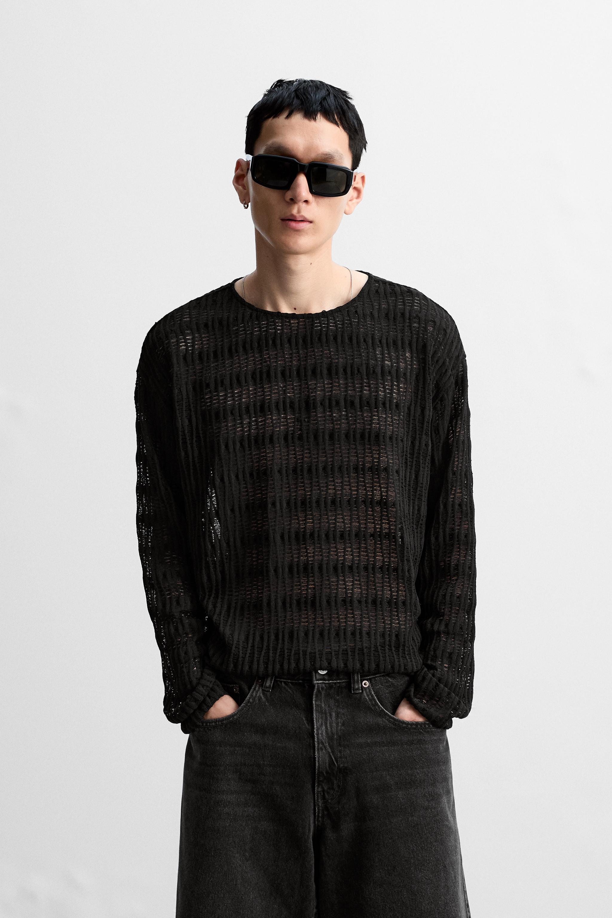 STRUCTURED OPENWORK SWEATER Product Image