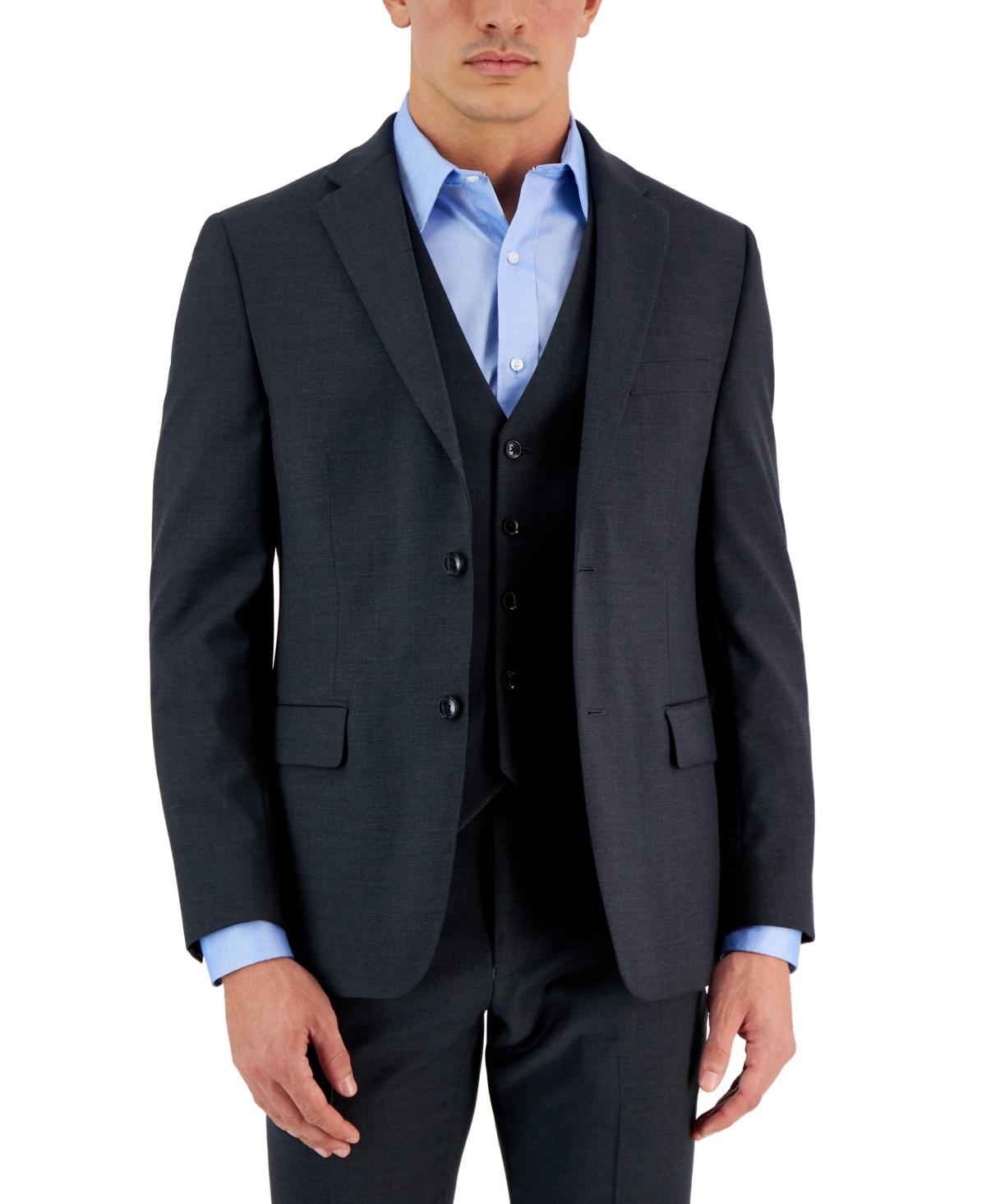 Tommy Hilfiger Men's Modern Fit Th Flex Stretch Solid Suit Jacket Blue Product Image