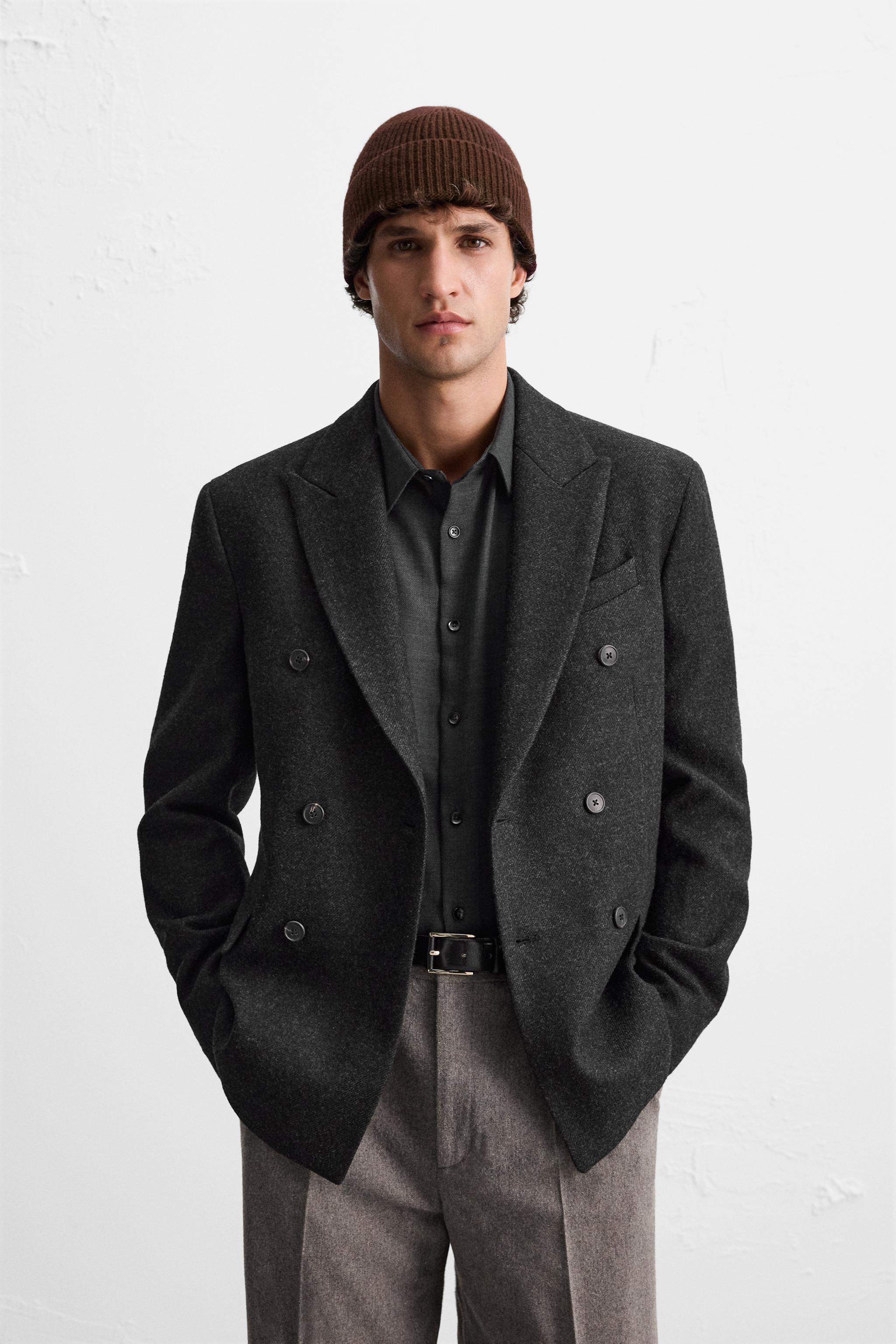 DOUBLE-BREASTED WOOL BLAZER Product Image