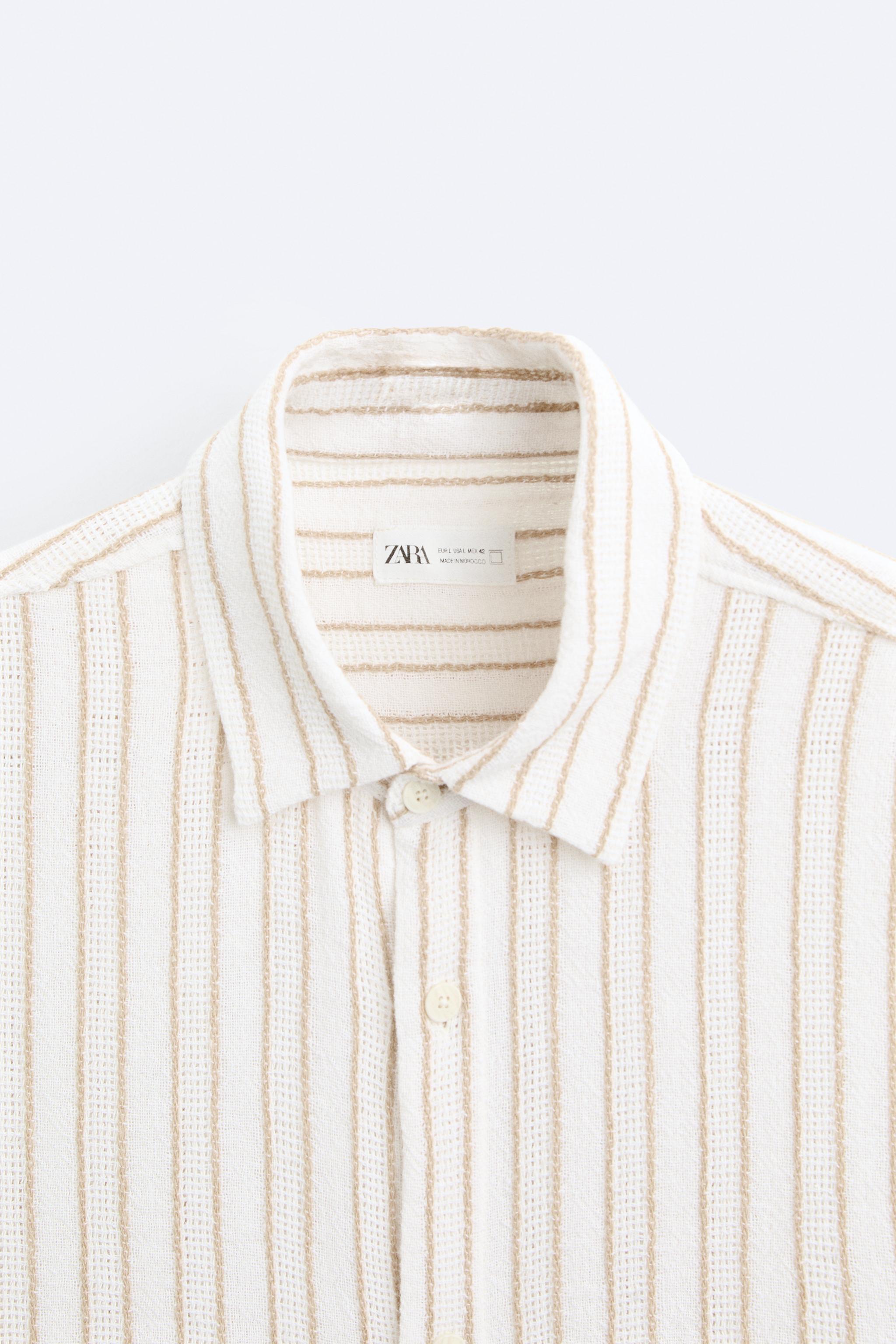 TEXTURED STRIPED SHIRT Product Image