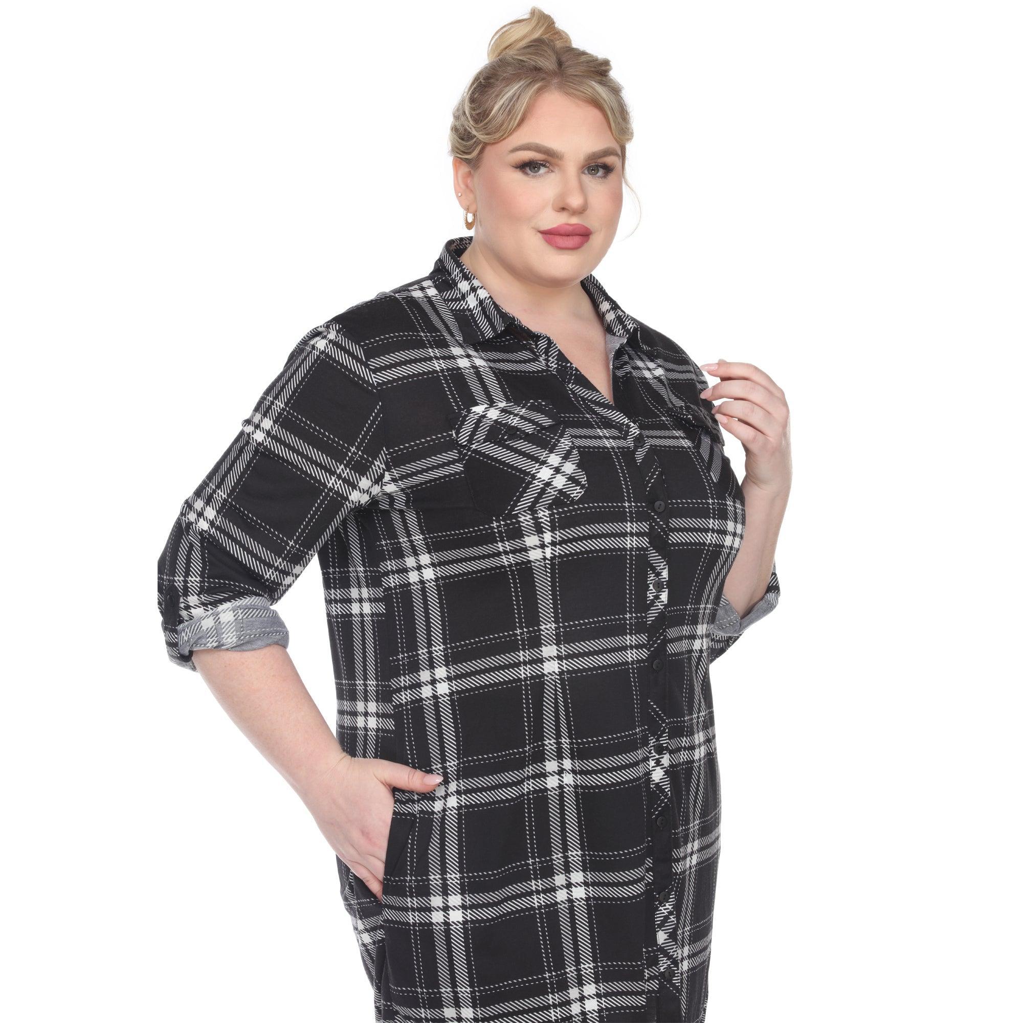 Plaid Tunic Top - Plus Product Image