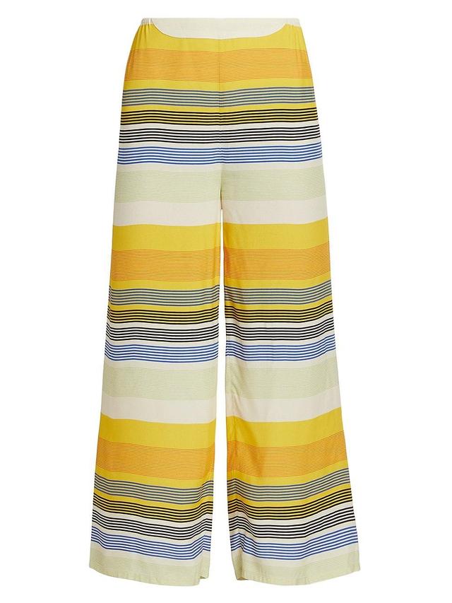 Womens Sunset Stripe Crop Pants Product Image