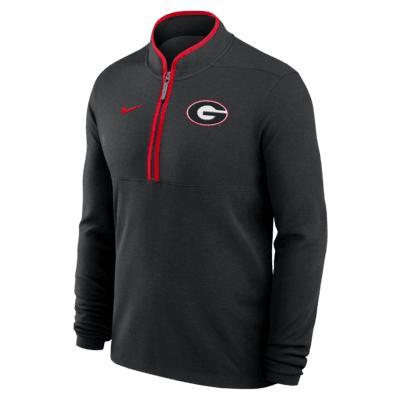 Georgia Bulldogs Victory Men's Nike Dri-FIT College 1/2-Zip Long-Sleeve Top Product Image