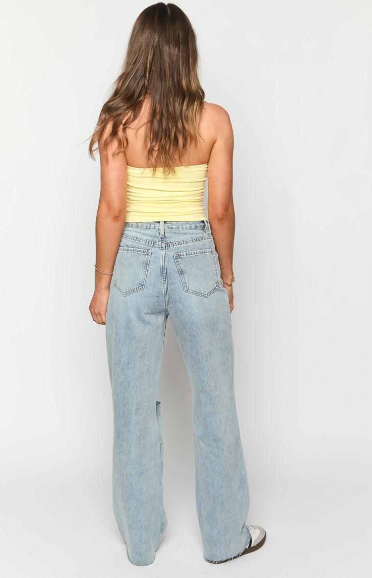 Alex Light Wash Denim Jeans Product Image