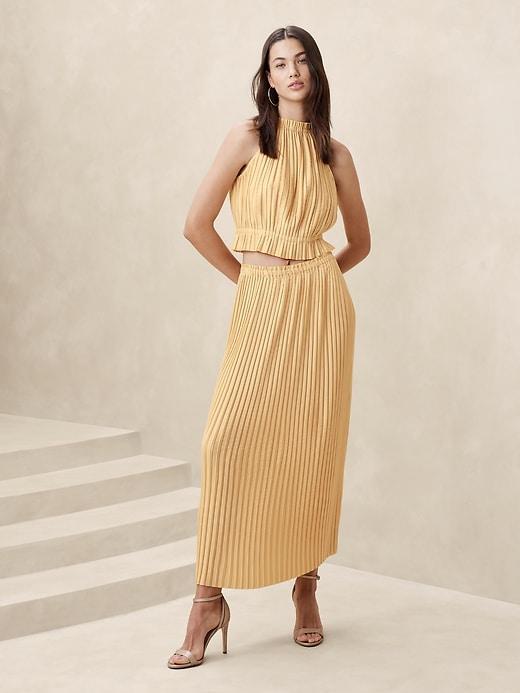 Pleated Maxi Skirt product image