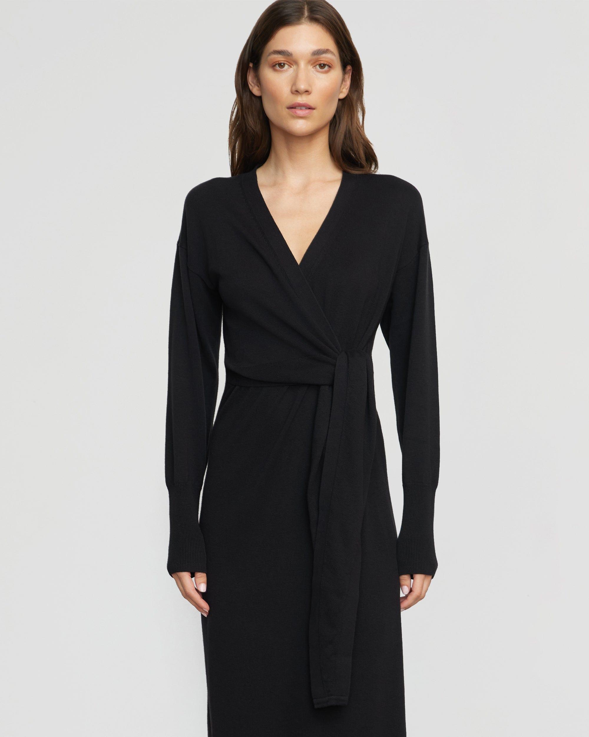 Linden Front-Wrap Sweater Dress Product Image