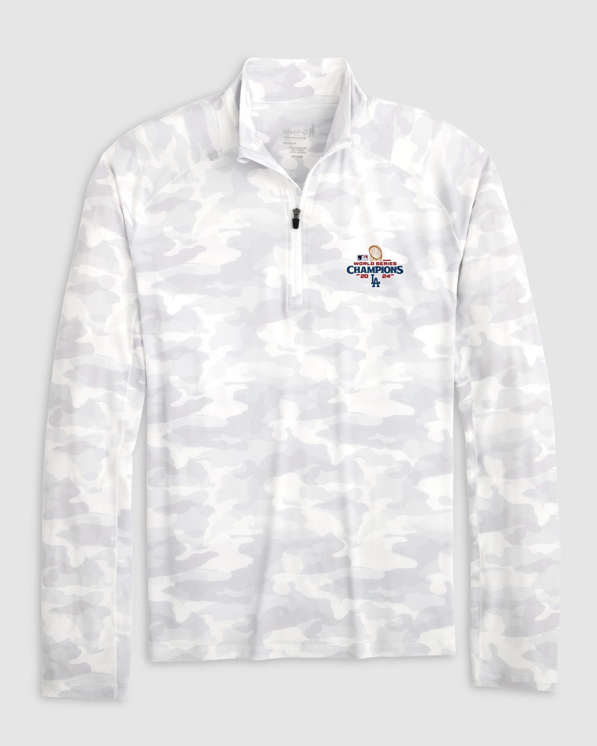 UConn Keiser Camo Mixed Media 1/4 Zip - 2024 College Basketball Champions Logo Male Product Image