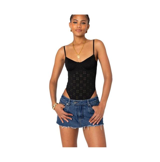 Women's Raven Cupped Eyelet Bodysuit Product Image