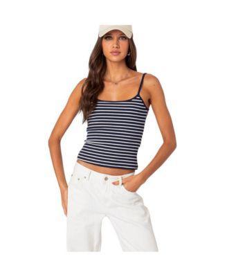 Women's Gretta Striped Ribbed Tank Top Product Image