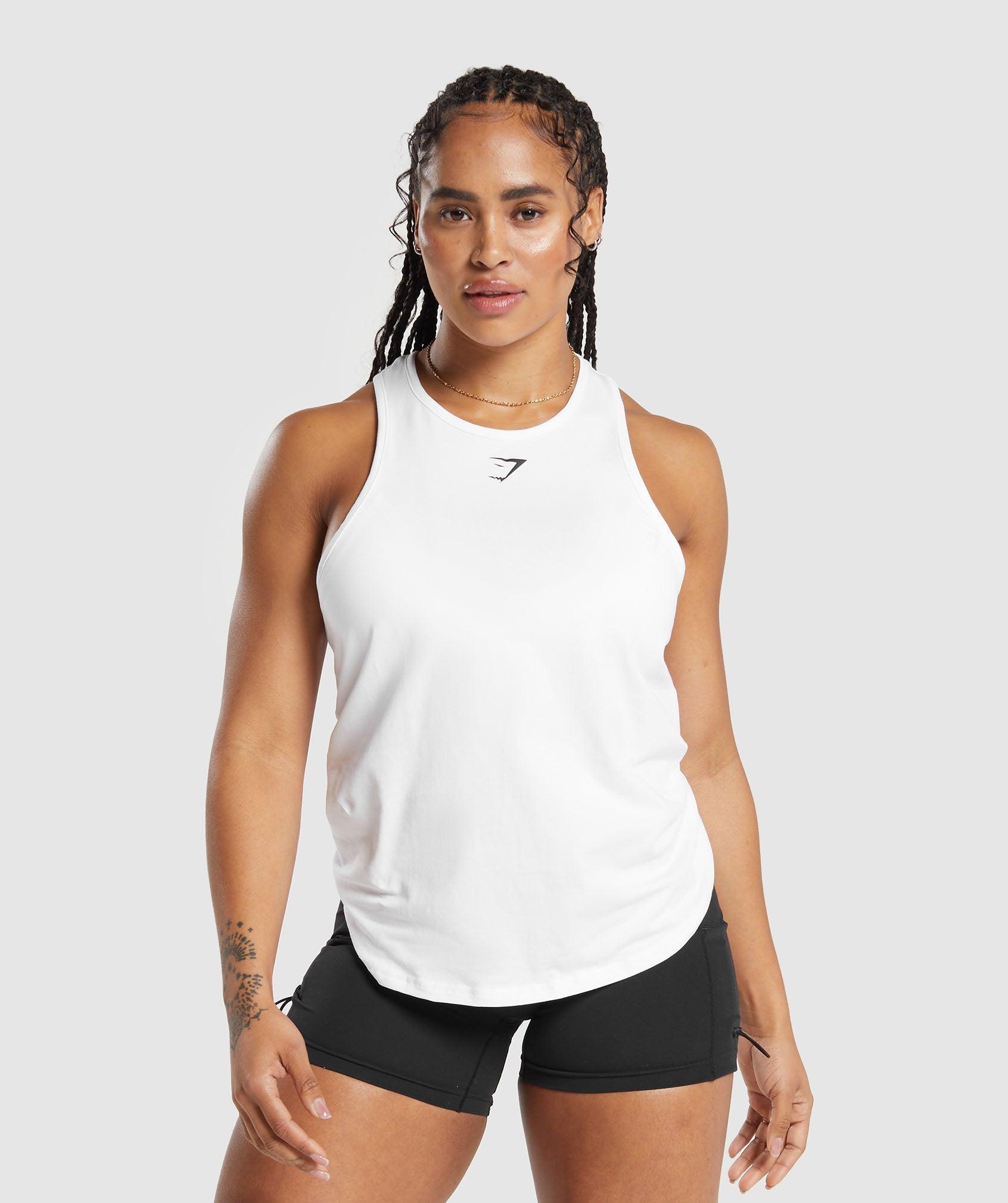 Gymshark Training Cotton Tank - White Female product image