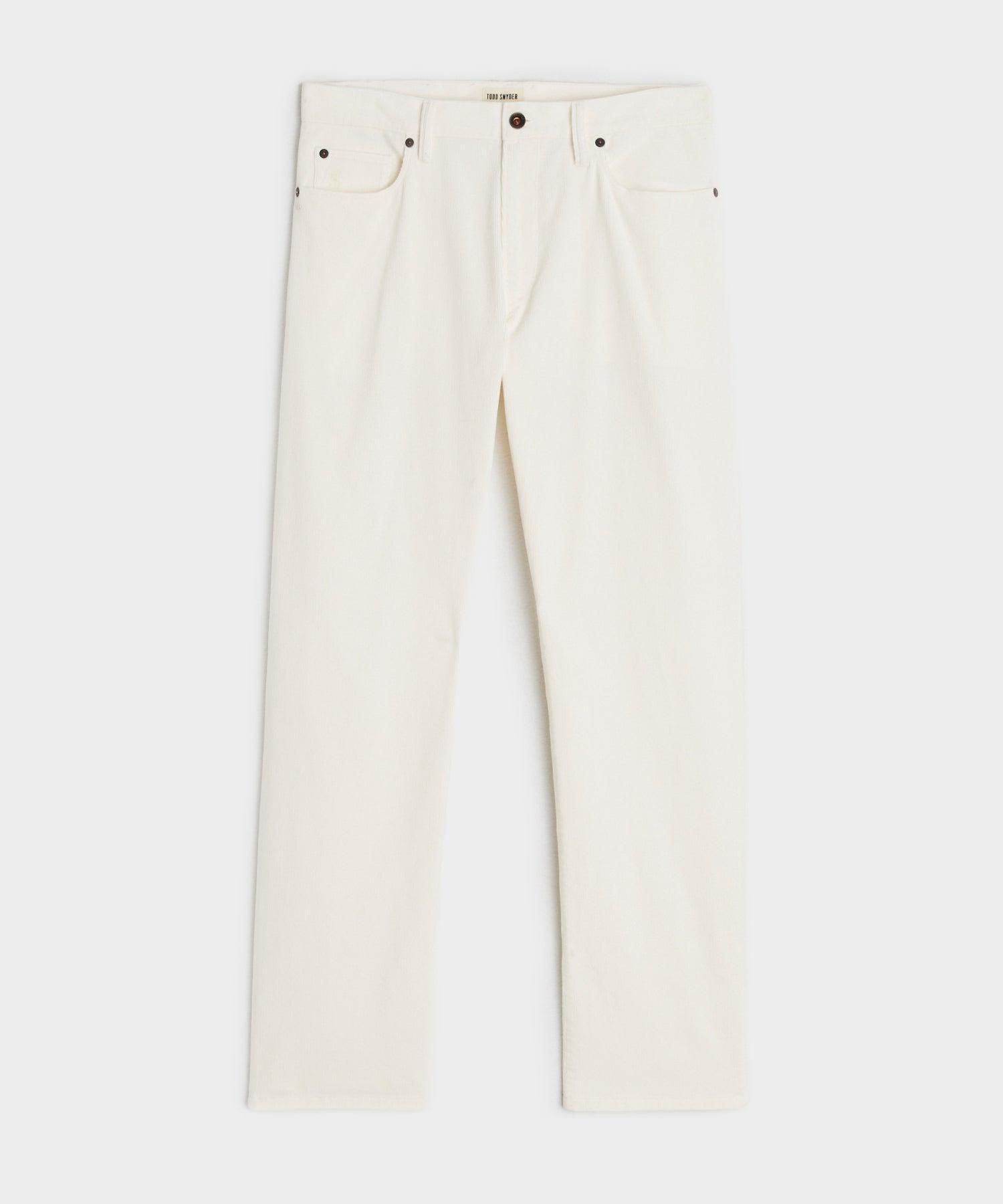 Vintage Straight Fit 5-Pocket Corduroy Pant in Bisque Product Image