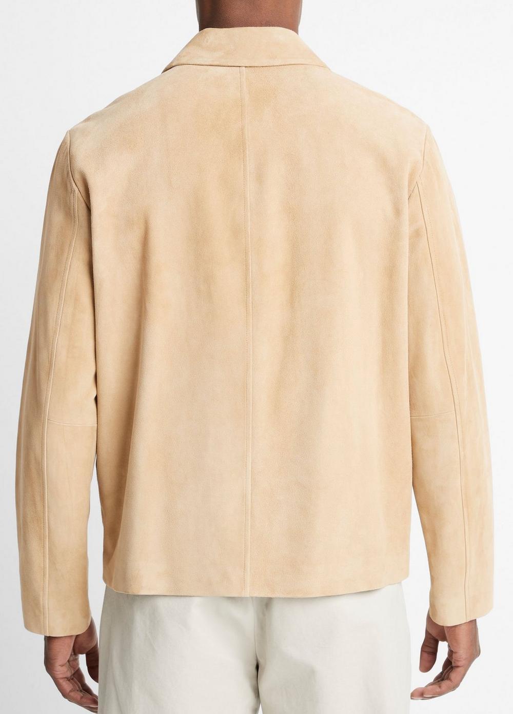 Suede Zip-Up Jacket Product Image