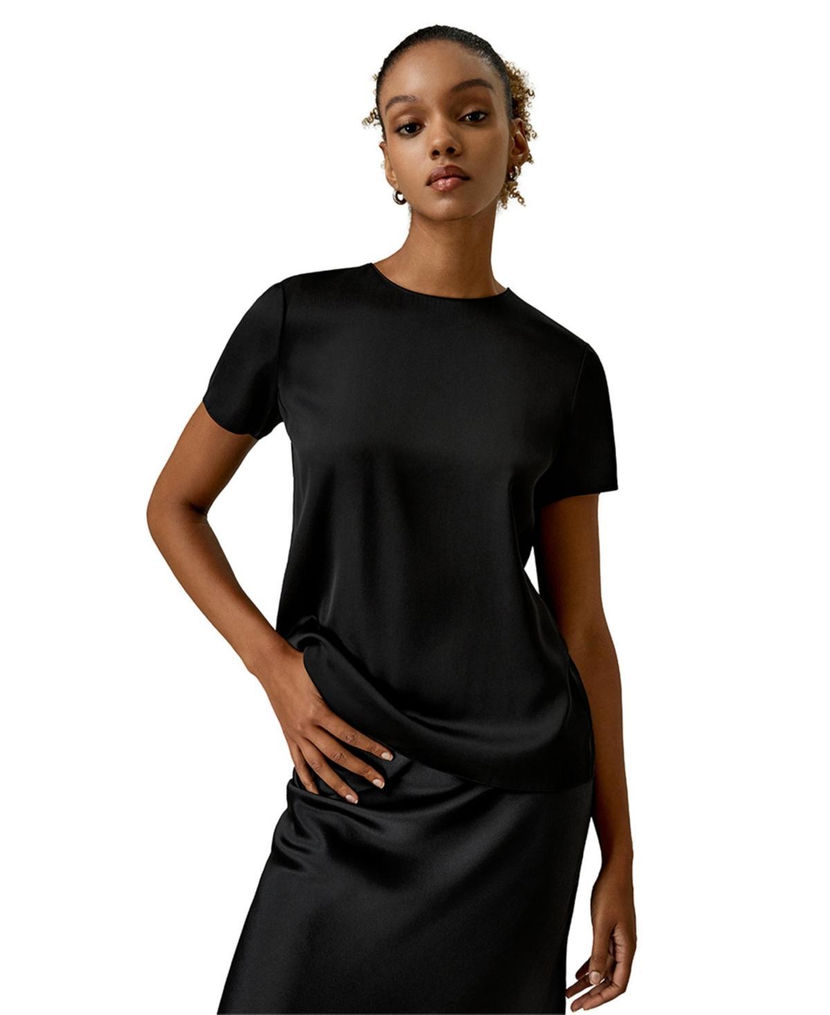 Lilysilk Womens Basic Silk T Shirt Product Image