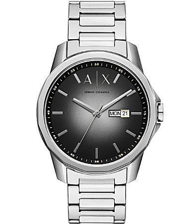 Armani Exchange Mens Three-Hand Analog Stainless Steel Watch Product Image