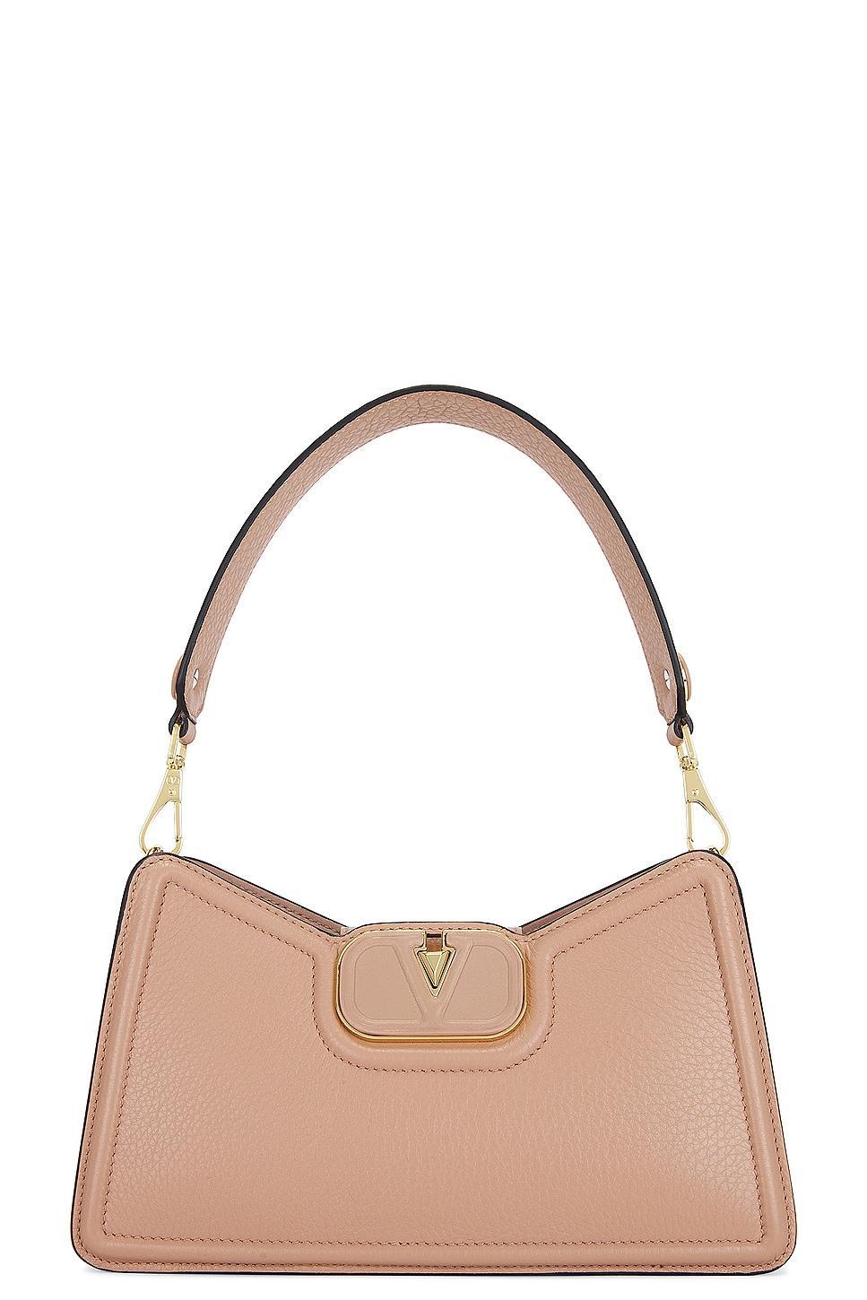 Valentino Garavani V Logo Shoulder Bag in Rose Product Image