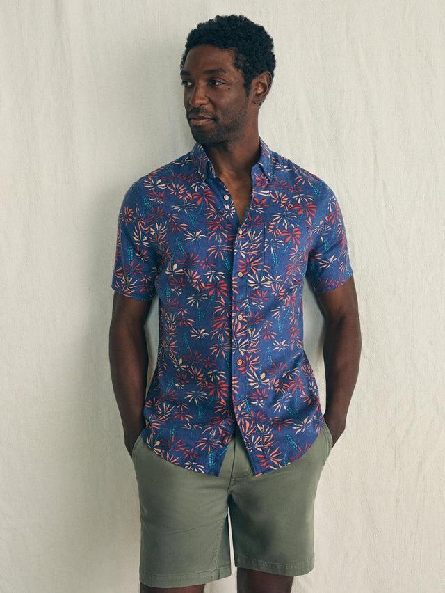 Short-Sleeve Breeze Shirt - Navy Tide Bamboo Product Image