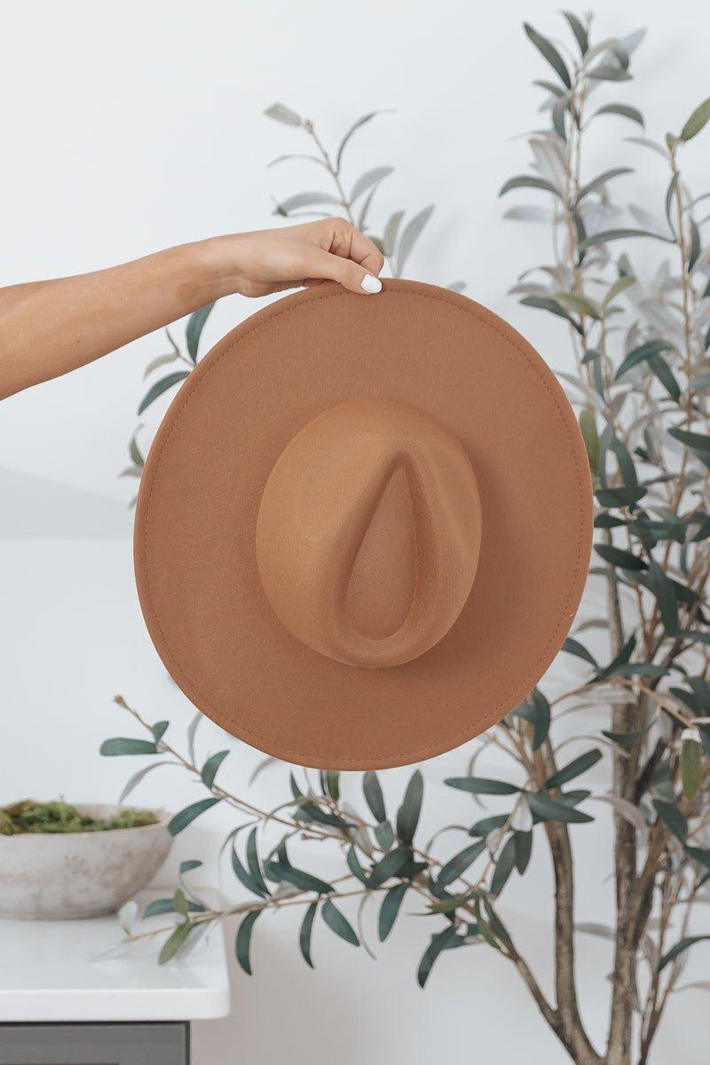 Amore Wide Brim Brown Hat Female product image