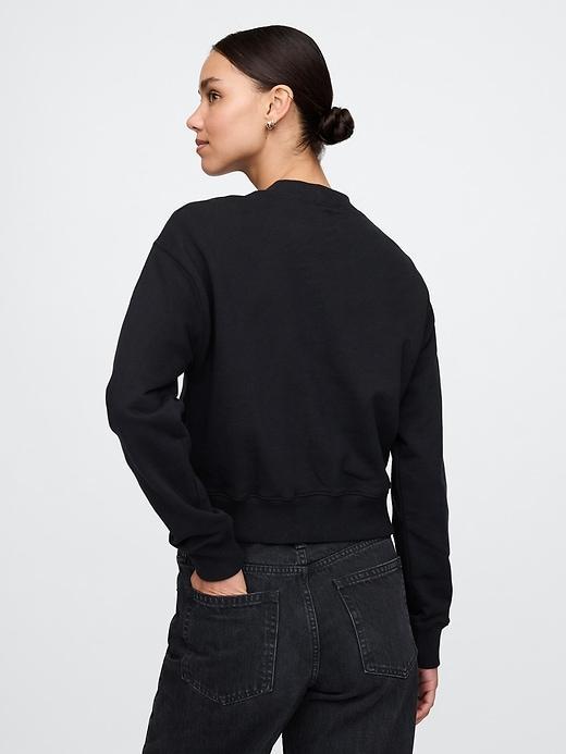 French Terry Cropped Sweatshirt Product Image