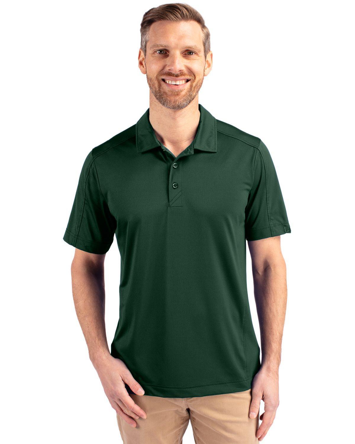 Cutter & Buck Mens Prospect Textured Stretch Polo Shirt Product Image