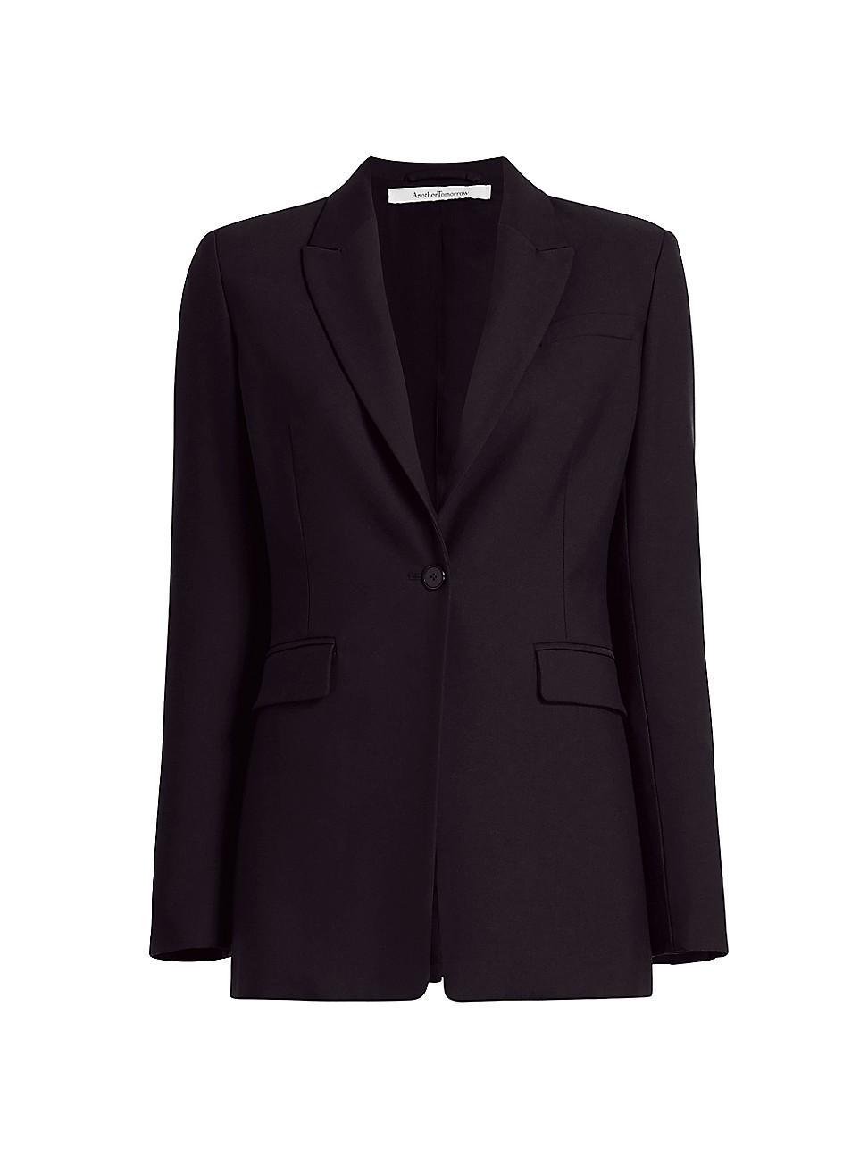 Womens Core Single-Breasted Merino Wool Jacket Product Image