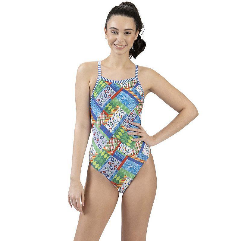 Womens Little Dolfin Uglies Cutout Back One-Piece Swimsuit Product Image