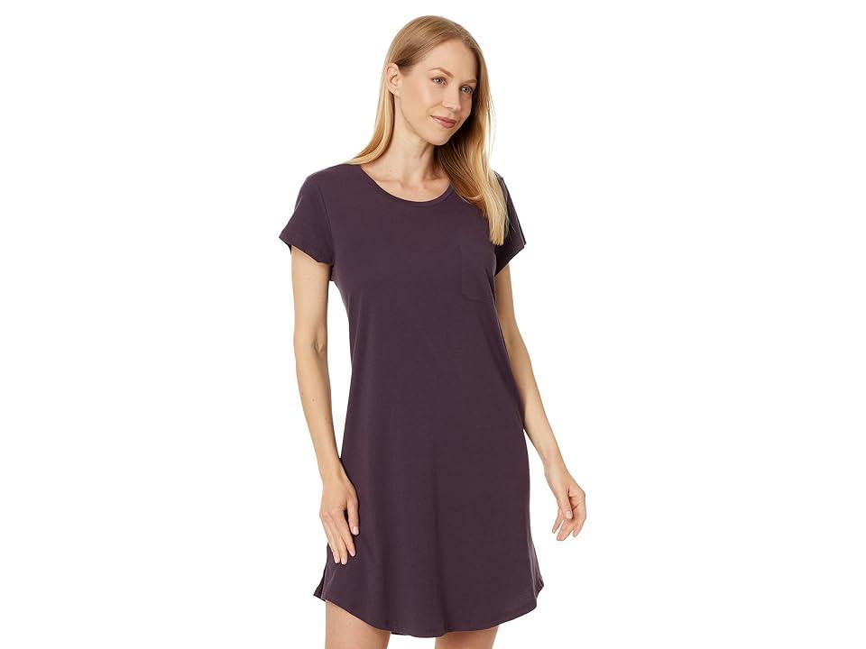 Skin Organic Pima Cotton Carissa Sleepshirt (Plum) Women's Pajama Product Image