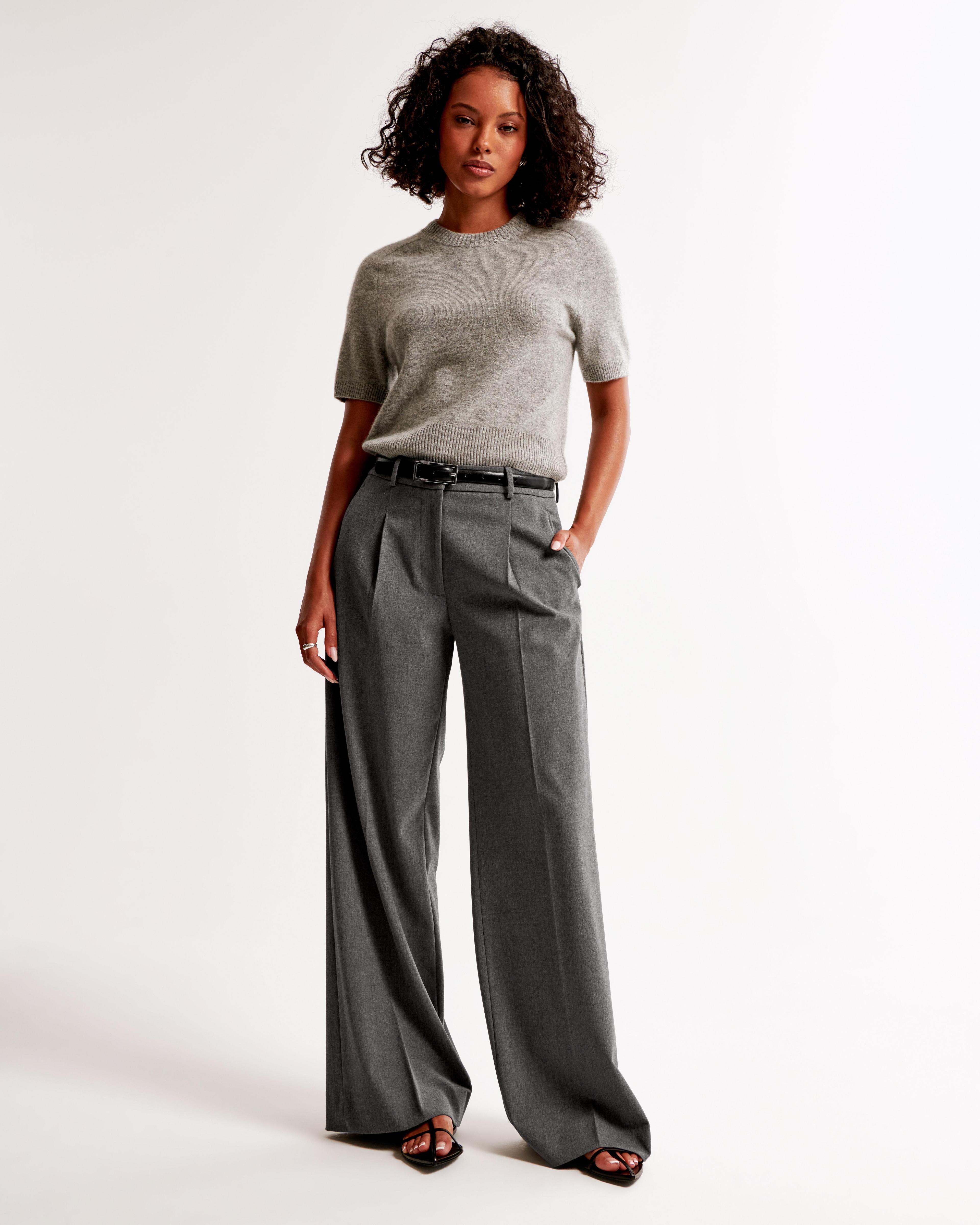 Mid Rise Tailored Wide Leg Pant product image