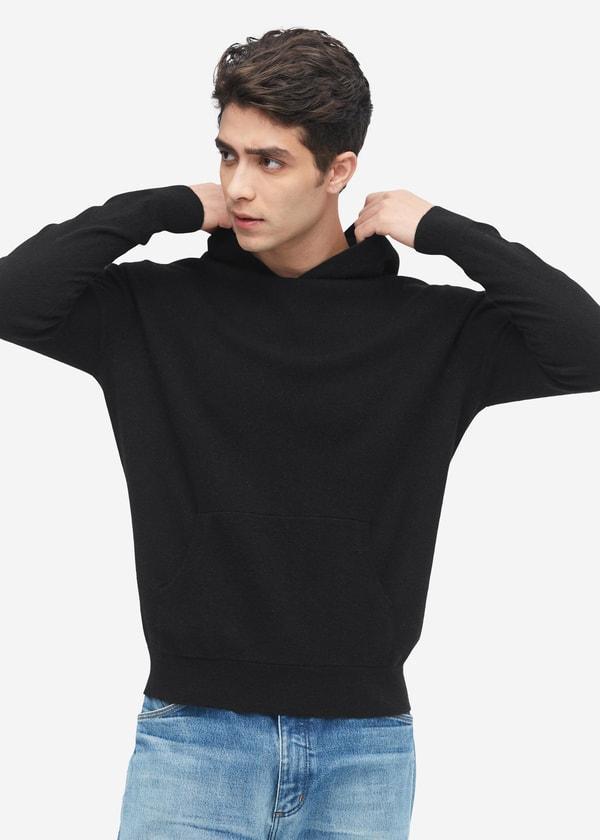 Cashmere Pullover Hoodie For Men Product Image