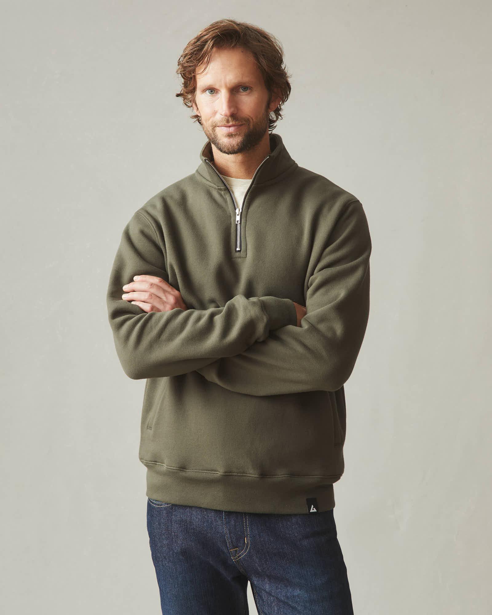 Carolina Quarter Zip - Deep Olive Product Image