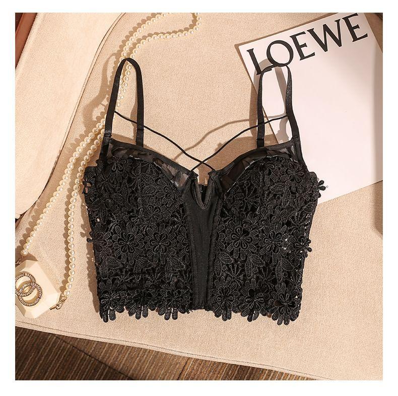 Lace Crop Cami Top Product Image