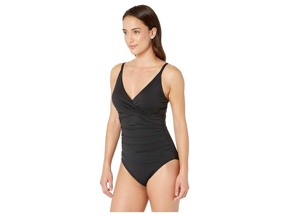 Tommy Bahama Pearl Solid Tummy Control One Piece Swimsuit Product Image