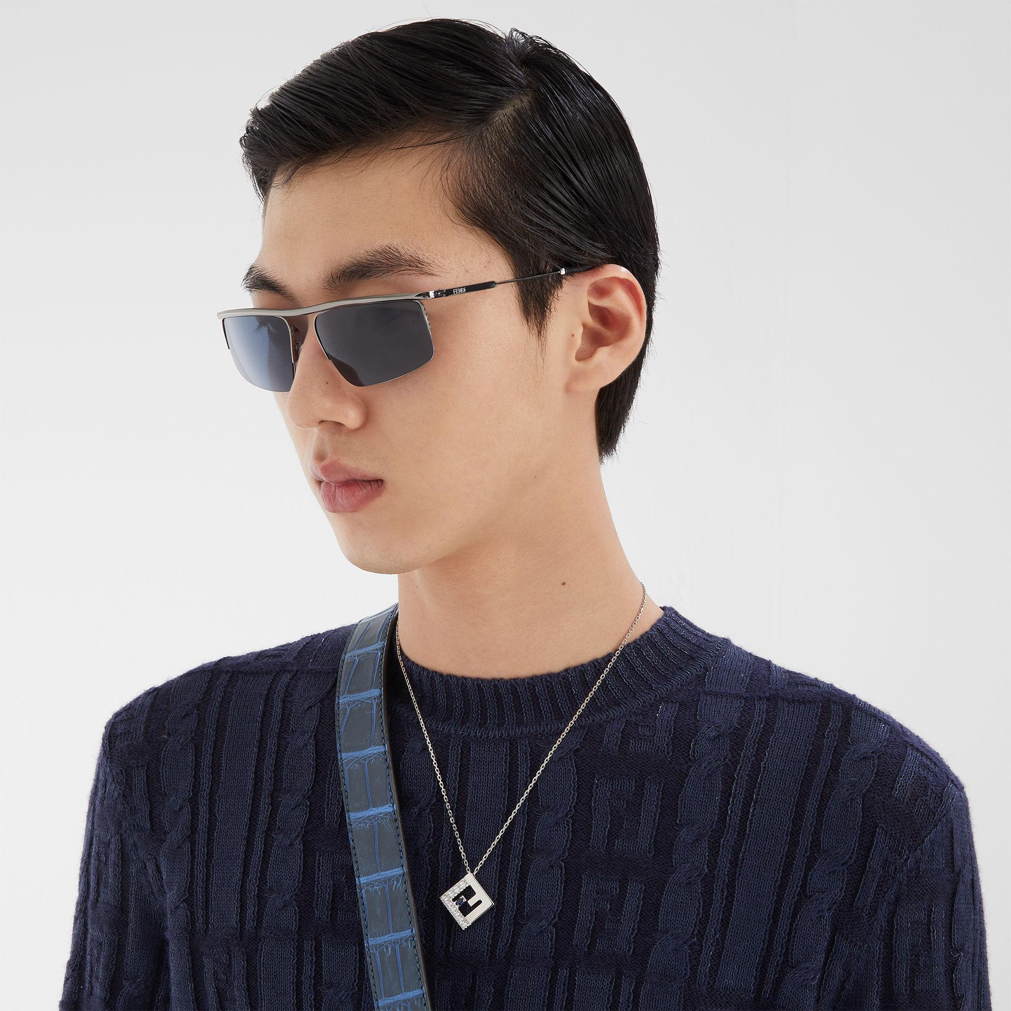 Fendi TravelRuthenium-colored metal sunglasses Product Image