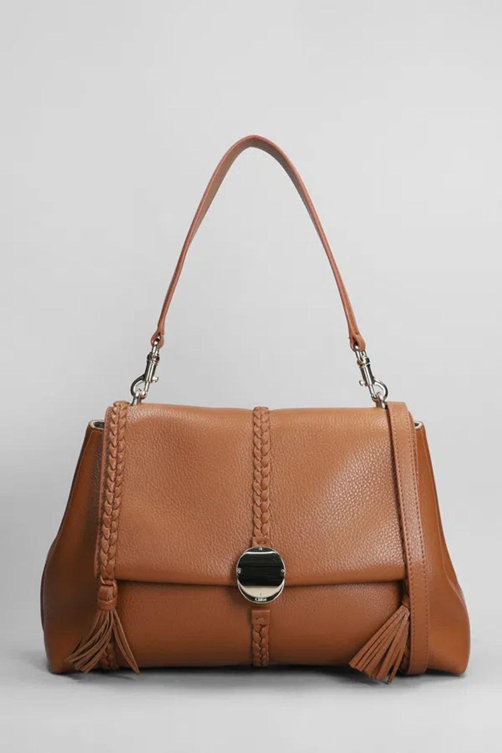 CHLOÉ Penelope Shoulder Bag In Leather Color Leather Product Image