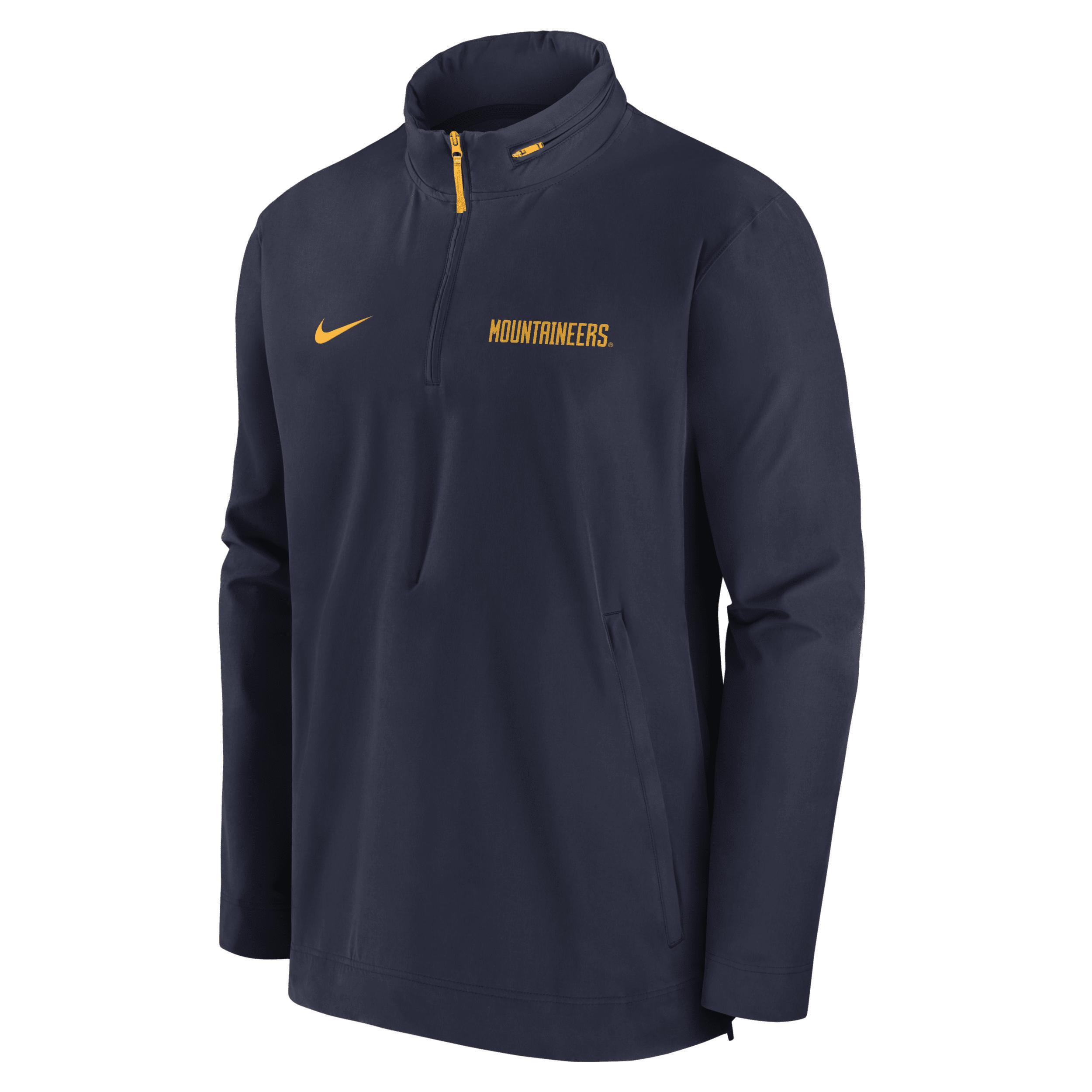 Iowa Hawkeyes Sideline Coach Men's Nike College 1/2-Zip Hooded Jacket Product Image