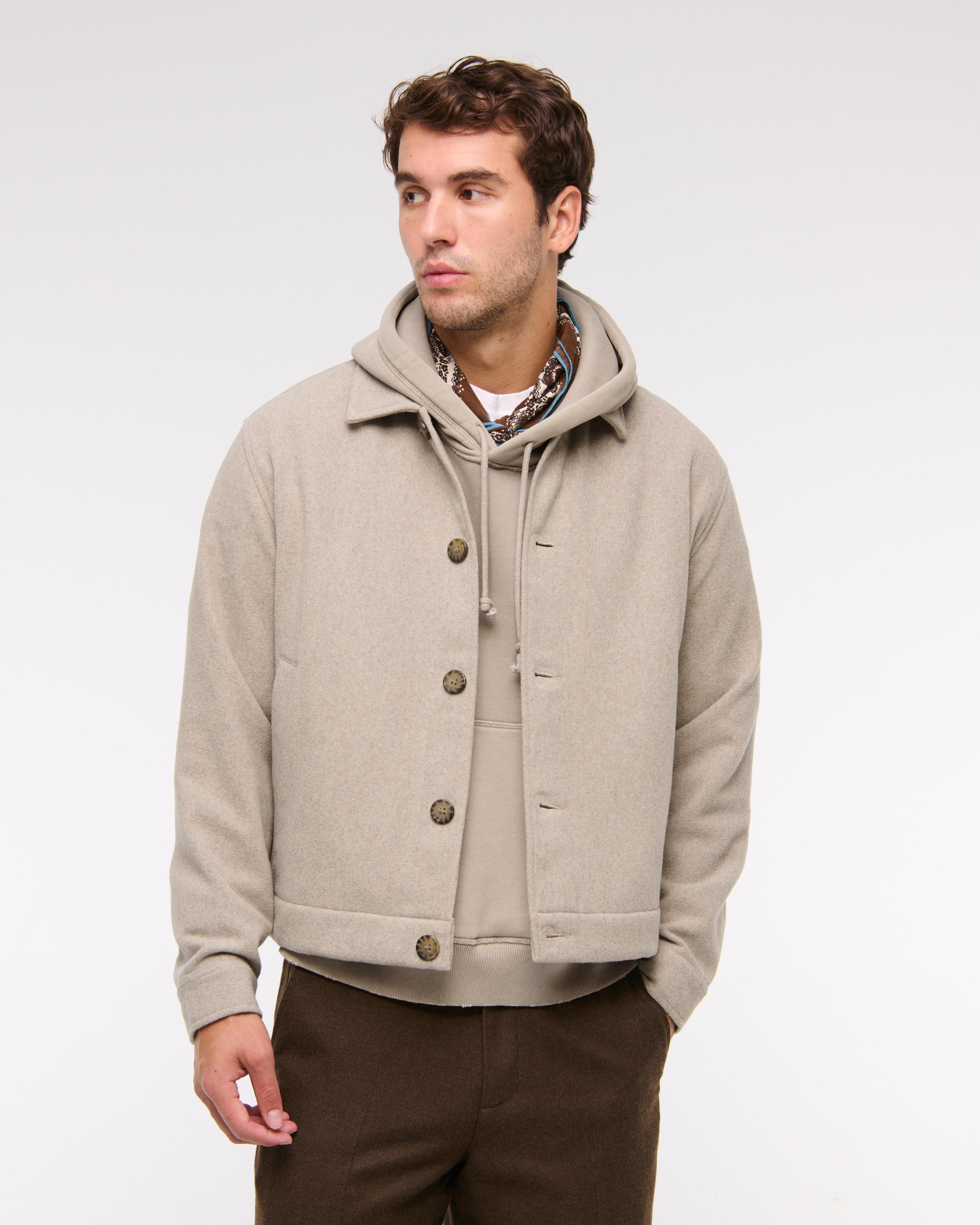 Wool-Blend Shirt Jacket Product Image