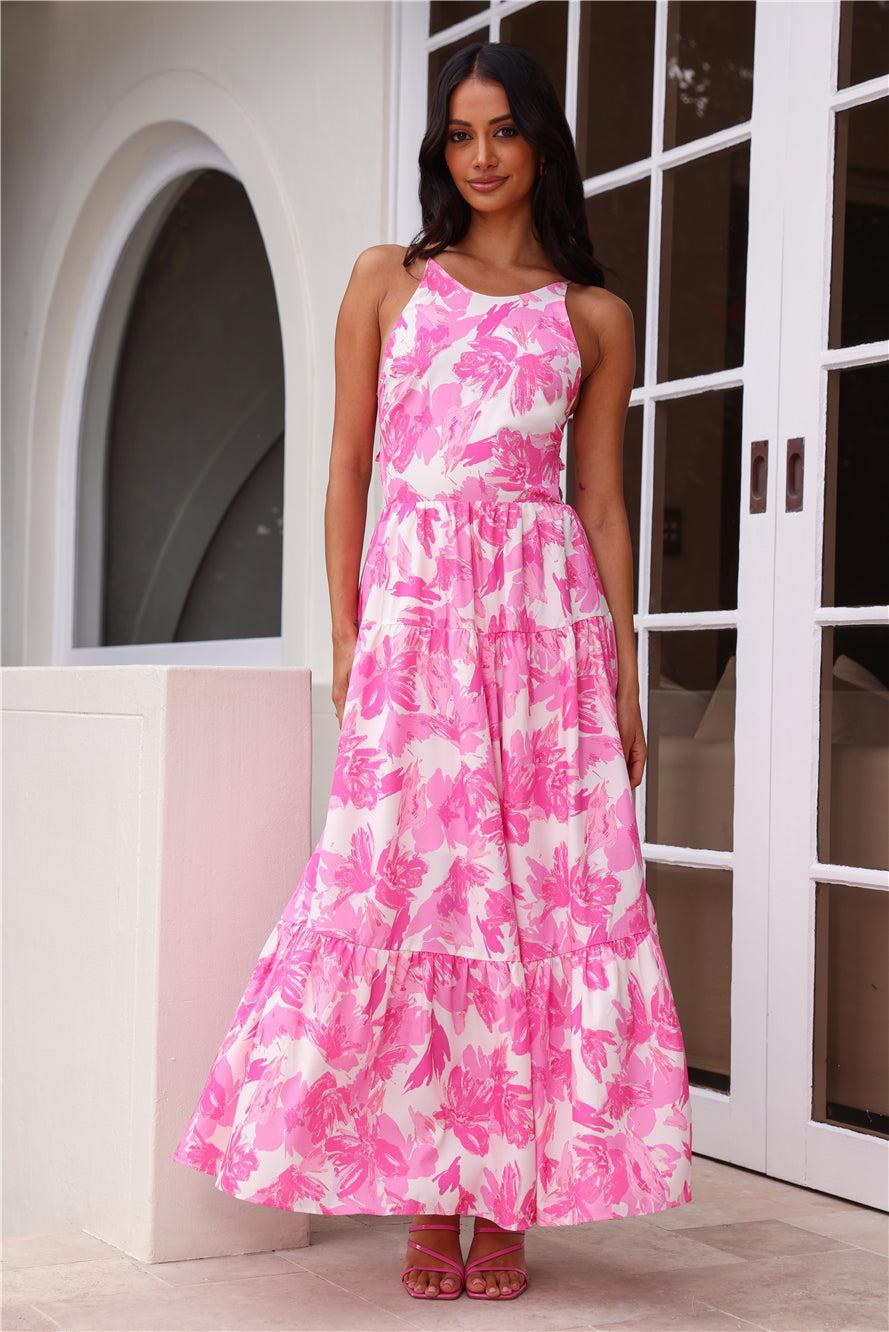 Great Gal Maxi Dress Pink Product Image