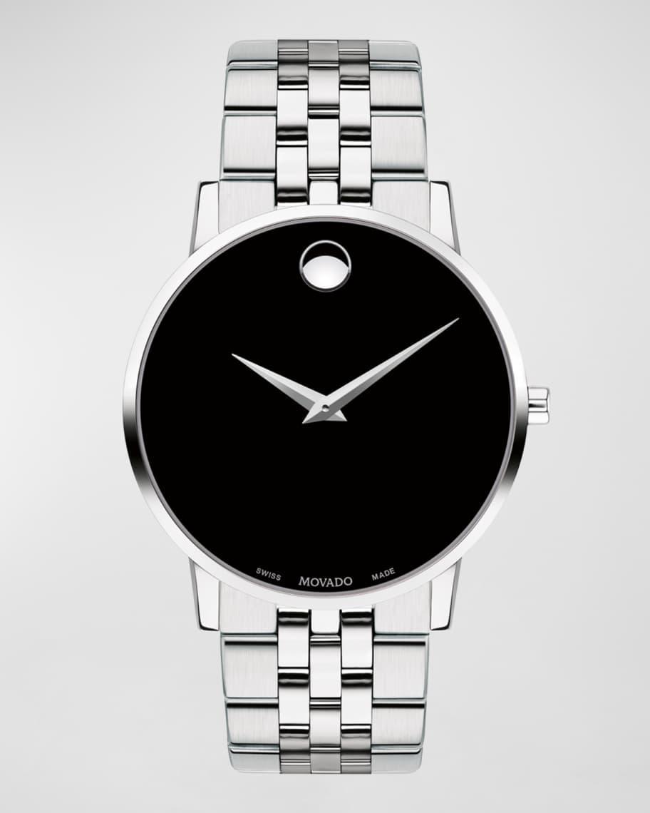 Men's 40mm Ultra Slim Watch with Bracelet Black Museum Dial Product Image