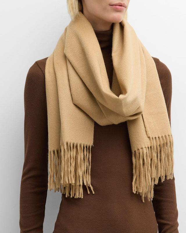 Womens Fringed Cashmere Wrap Product Image