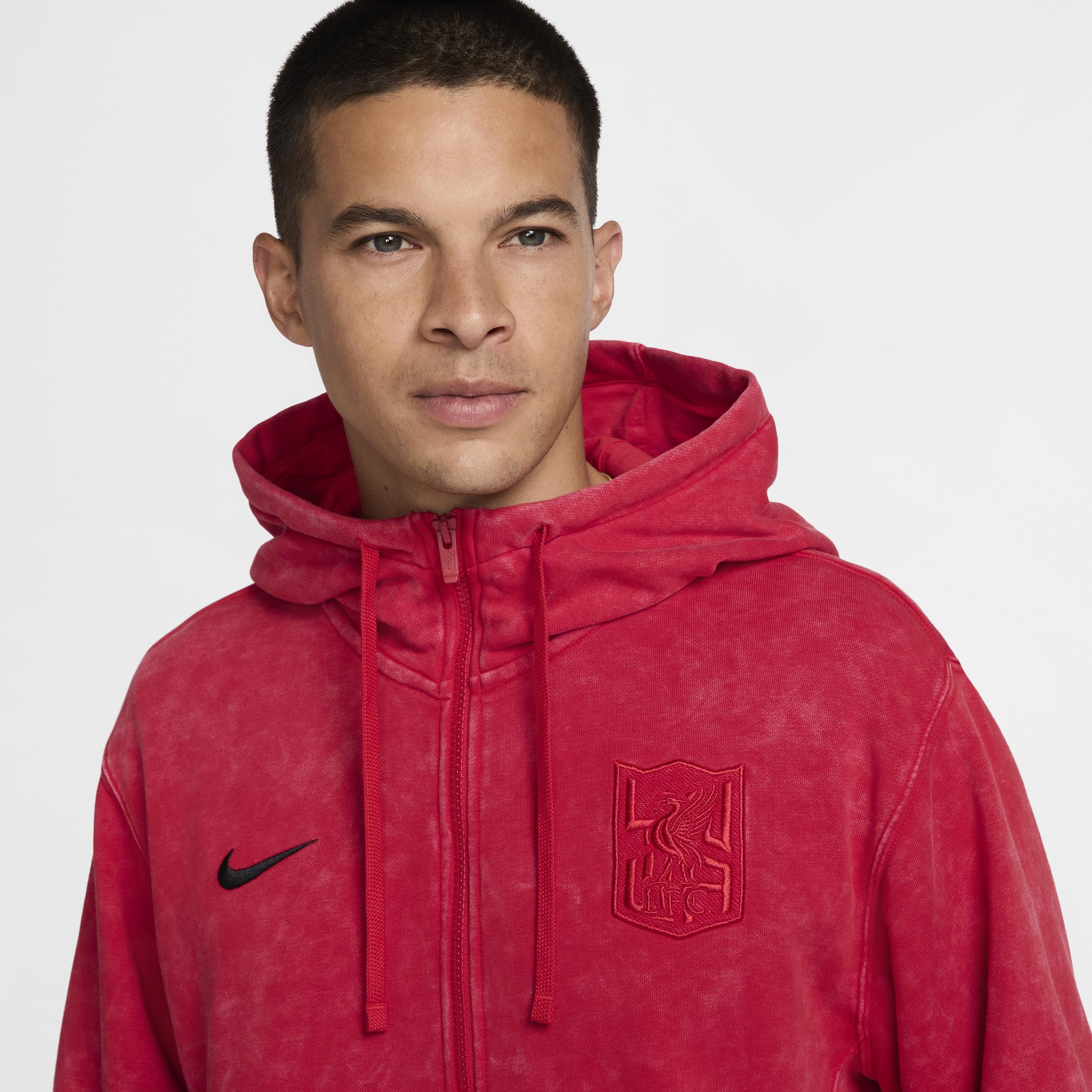 Liverpool FC Club Third Nike Men's Soccer Full-Zip French Terry Hoodie Product Image