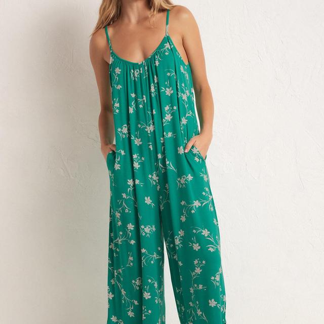 Flared Floral Jumpsuit Product Image