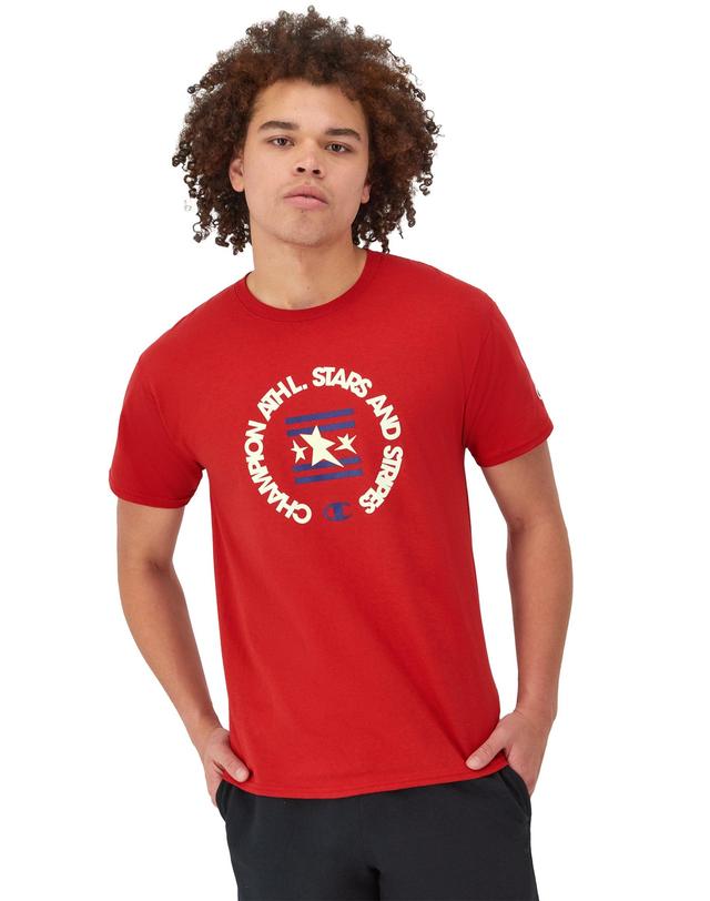 Mens Classic Graphic T-Shirt, Champion Athletic Stars & Stripes Jewel Sapphire XL Product Image