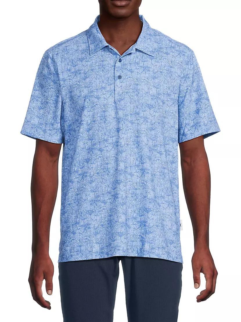 Bahama Coast Palm Retreat Polo Shirt Product Image